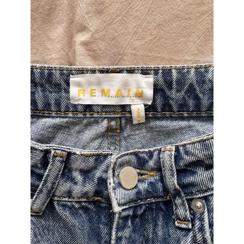 Remain Birger Christensen Jeans Womens 27 Blue Denim Lynn Straight Italy Cotton - Picture 3 of 10
